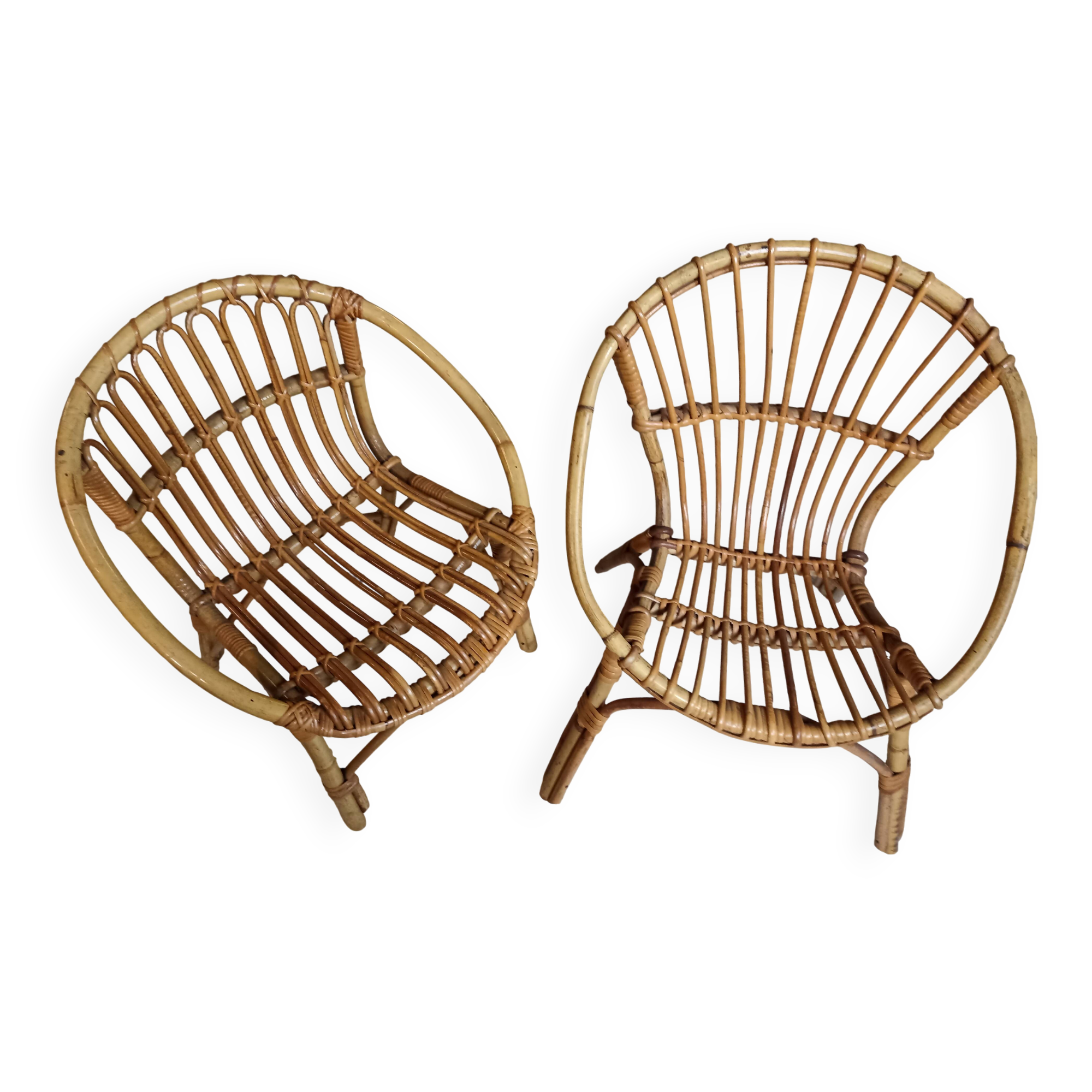 Fauteuil rotin enfant