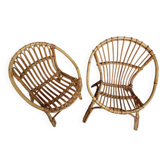 Children's rattan armchair