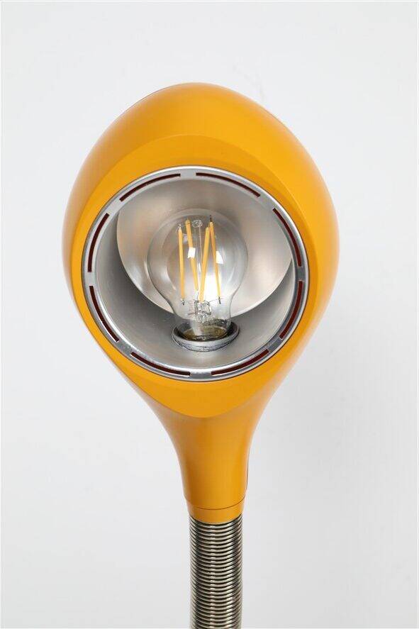 Temde / Eva Renée Nele "Type 32" / "Cobra" desk lamp / table lamp / Space Age / Mid Century Modern Design / orange / 1960s / 1970s