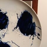 Large designer plate signed by Barbara Schroeder – 41 cm – Contemporary ceramic