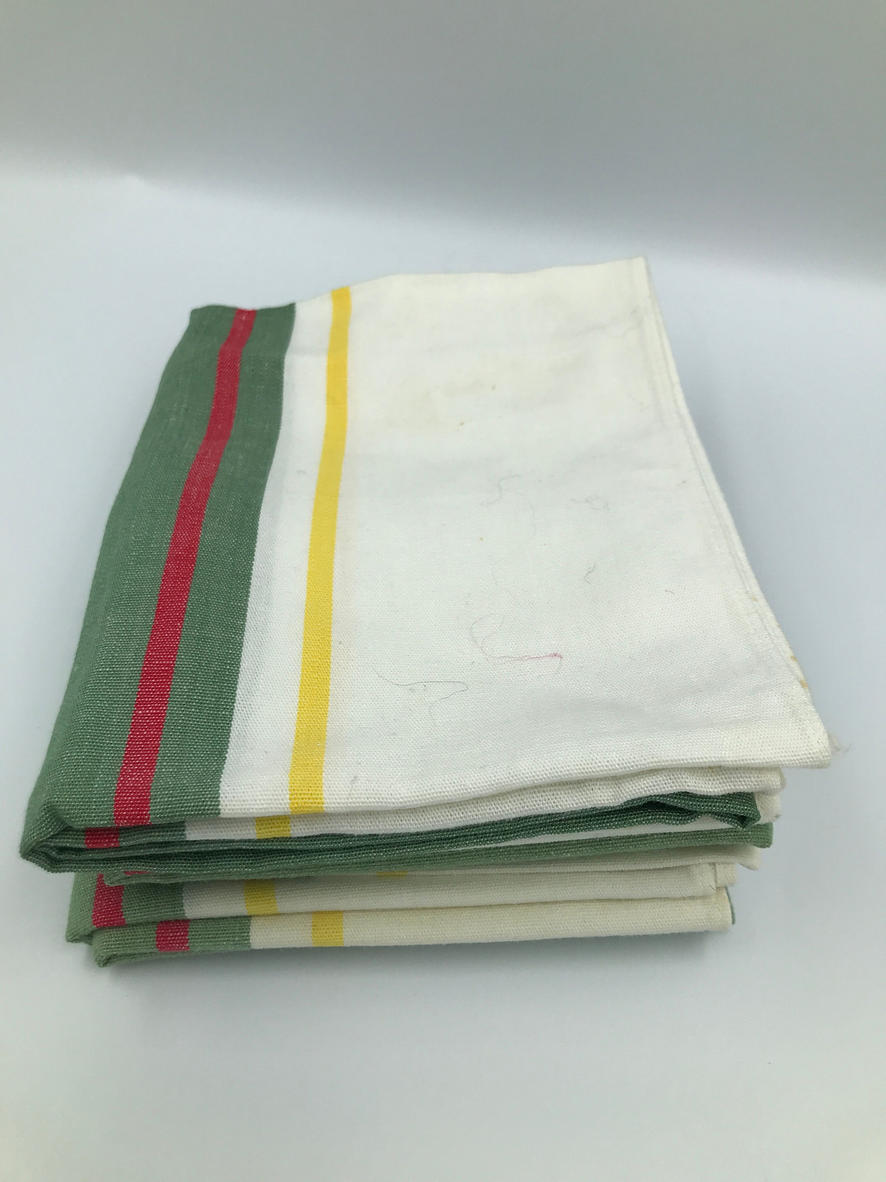 Lot de 4 serviettes de table Chambray - Jaune - 40x40 cm | , créateur d'intérieur