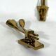 Lumi Milano, Mid-Century Modern pair of Italian brass sconces from 60s