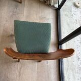 6 beech and teak chairs - Denmark 1940s