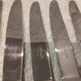 12 silver-plated dessert knives by Christofle Marly, 19.7cm