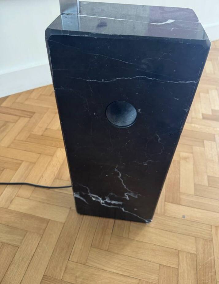 Arco floor lamp black marble