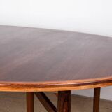 Very large Danish extendable dining table in rosewood model 212 by Arne Vodder for Sibast