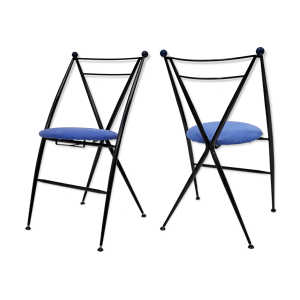 Paire de chaises pliantes
