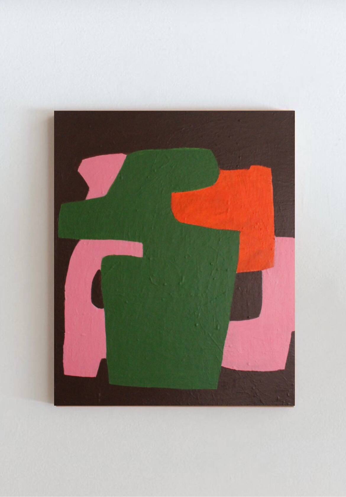 Minimalist colorful abstract "brick 2" by Bodasca