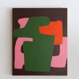 Minimalist colorful abstract "brick 2" by Bodasca