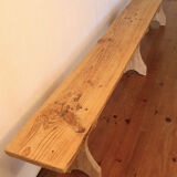 Wooden guinguette bench