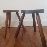 Set of 2 tripod stools
