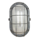 Industrial Grey Wall Light with Milk Glass, 1970s