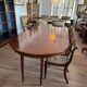 Large antique oval Dutch mahogany table