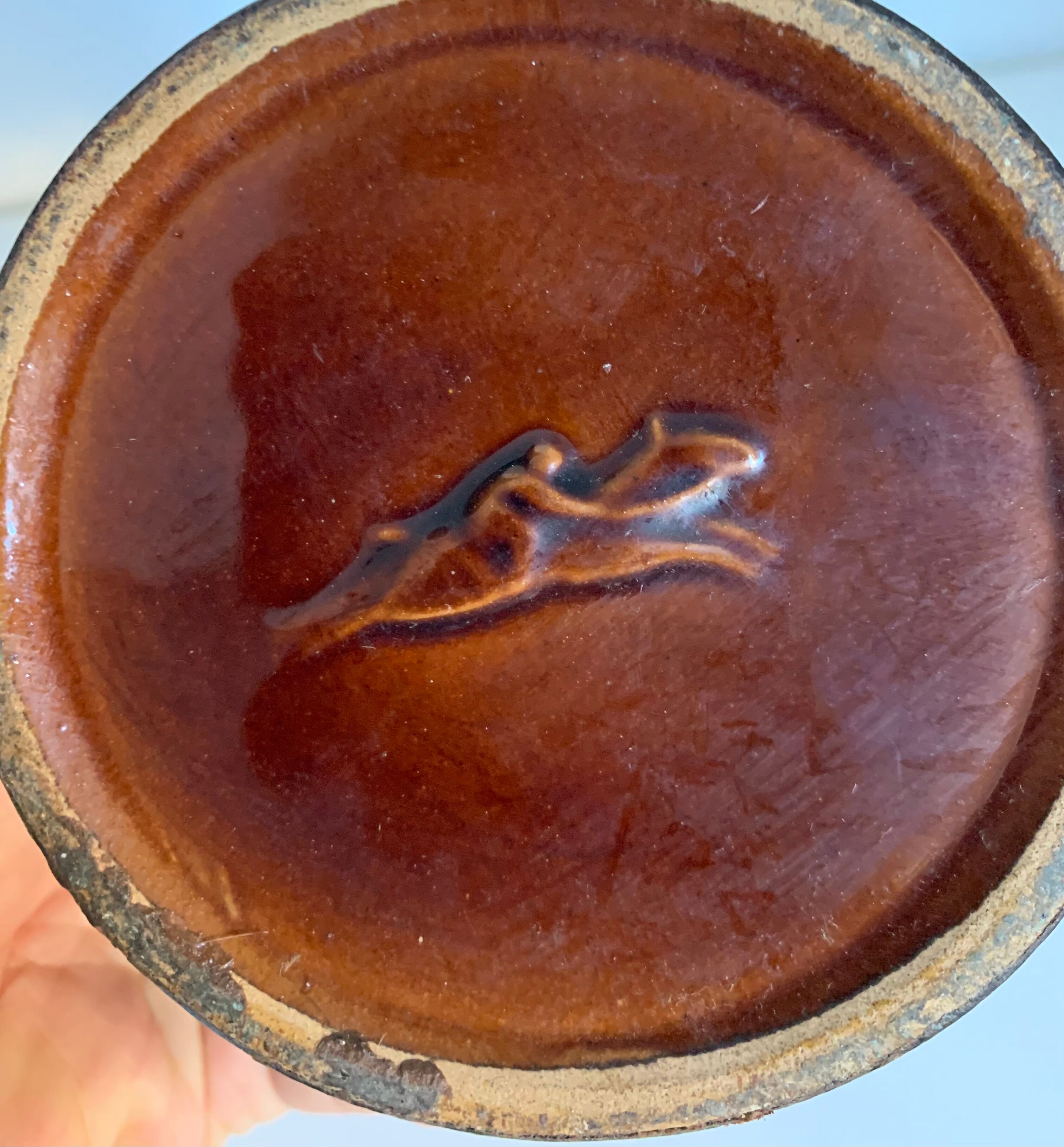 Vintage cigarette holder 1960 Longchamp leather horse - 11 x 10 cm