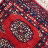 Tapis vintage pakistanais Ersari fait main en laine – 45 x 86 cm – 1970s