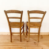 Set of 6 vintage farm chairs