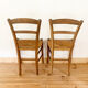 Lot de 6 chaises de ferme vintage