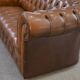Chesterfield sofa in tan leather