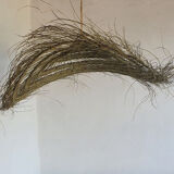 Doum pendant light in natural esparto