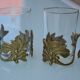 2 cups/art deco tea glasses