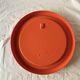 Vintage round orange plastic mirror Cattaneo - Space Age Design