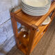 Vintage pine library shelves