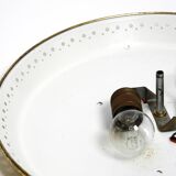 Mid Century Modern metal ceiling or wall lamp by Ernest Igl for Hillebrand