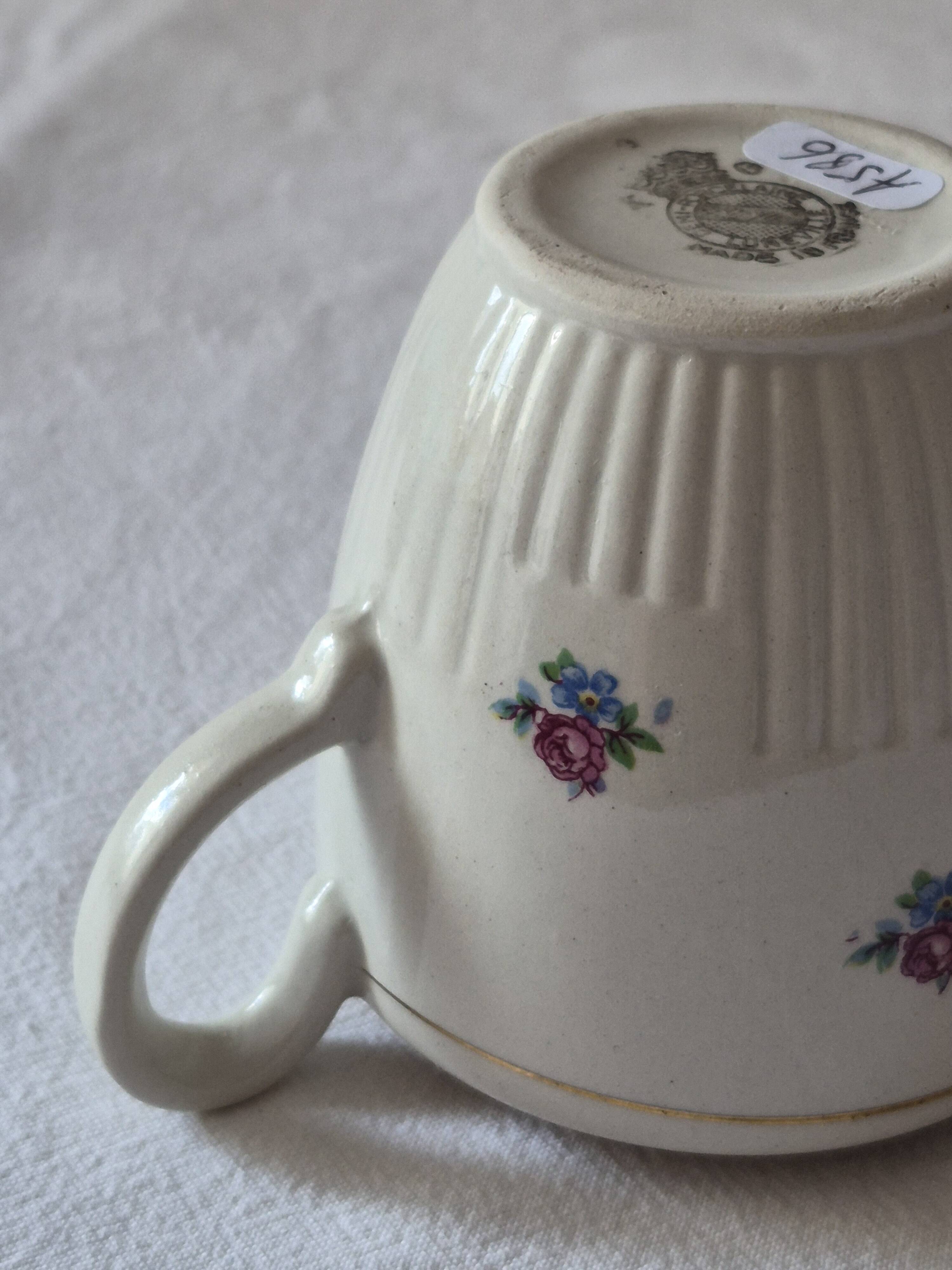 Cream jug half-porcelain Lunéville Keller and Guerin A586
