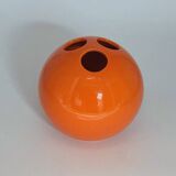Handcrafted Ceramic Vase Bowling by Enzo Bioli for Il Picchio, 1960s