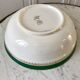 salad bowl Digoin Sarreguemines model "Martine" green and golden 50s