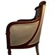 Mahogany bergère chair, stamped, Empire period