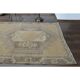 Vintage Handmade Orange Runner Rug Oushak Wool Runner 114x386