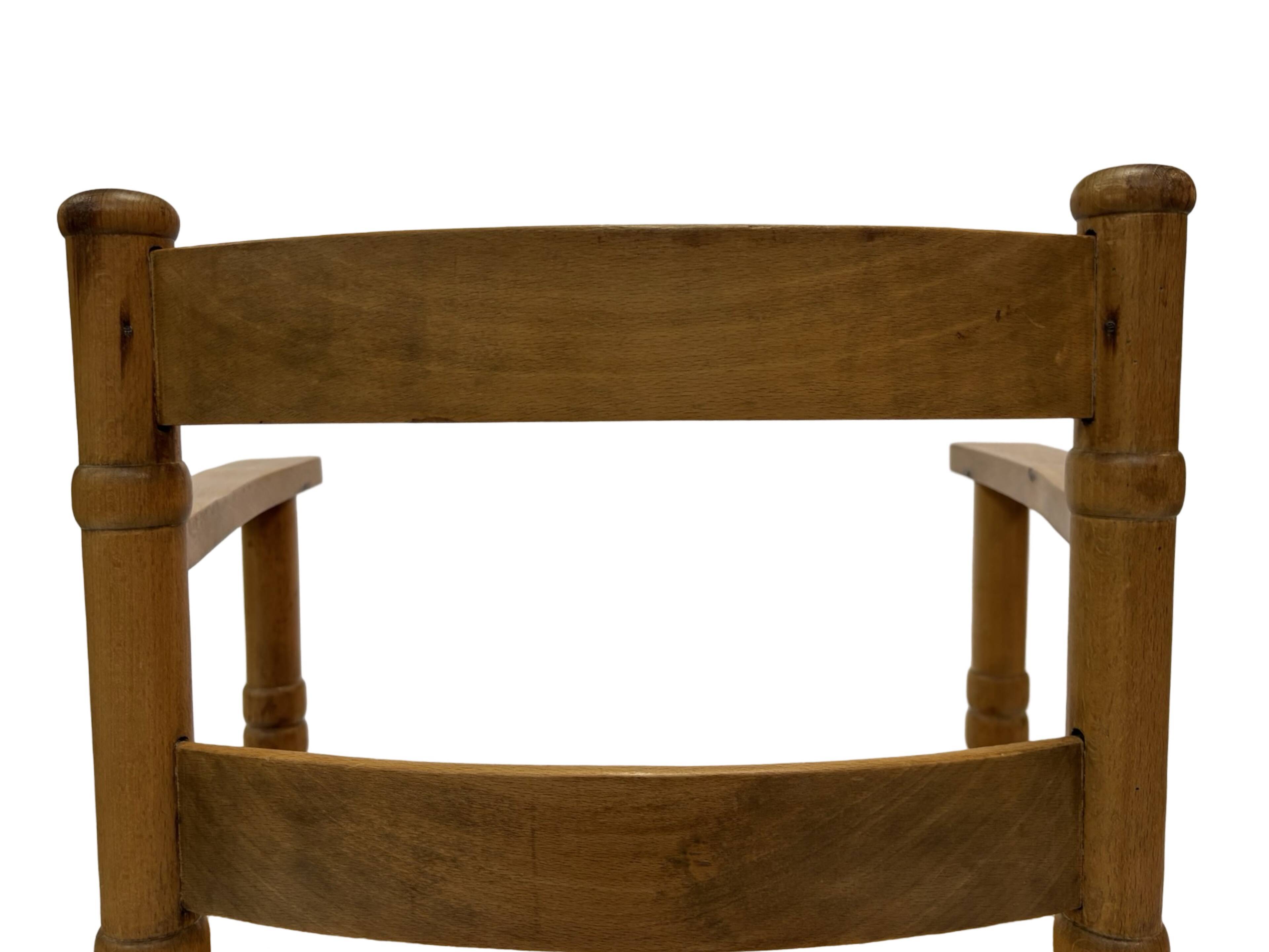 Art Deco chair minimalist oak wicker minimalist design