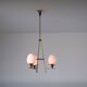1950s Italian Three-Light Chandelier, Attributed to Stilnovo