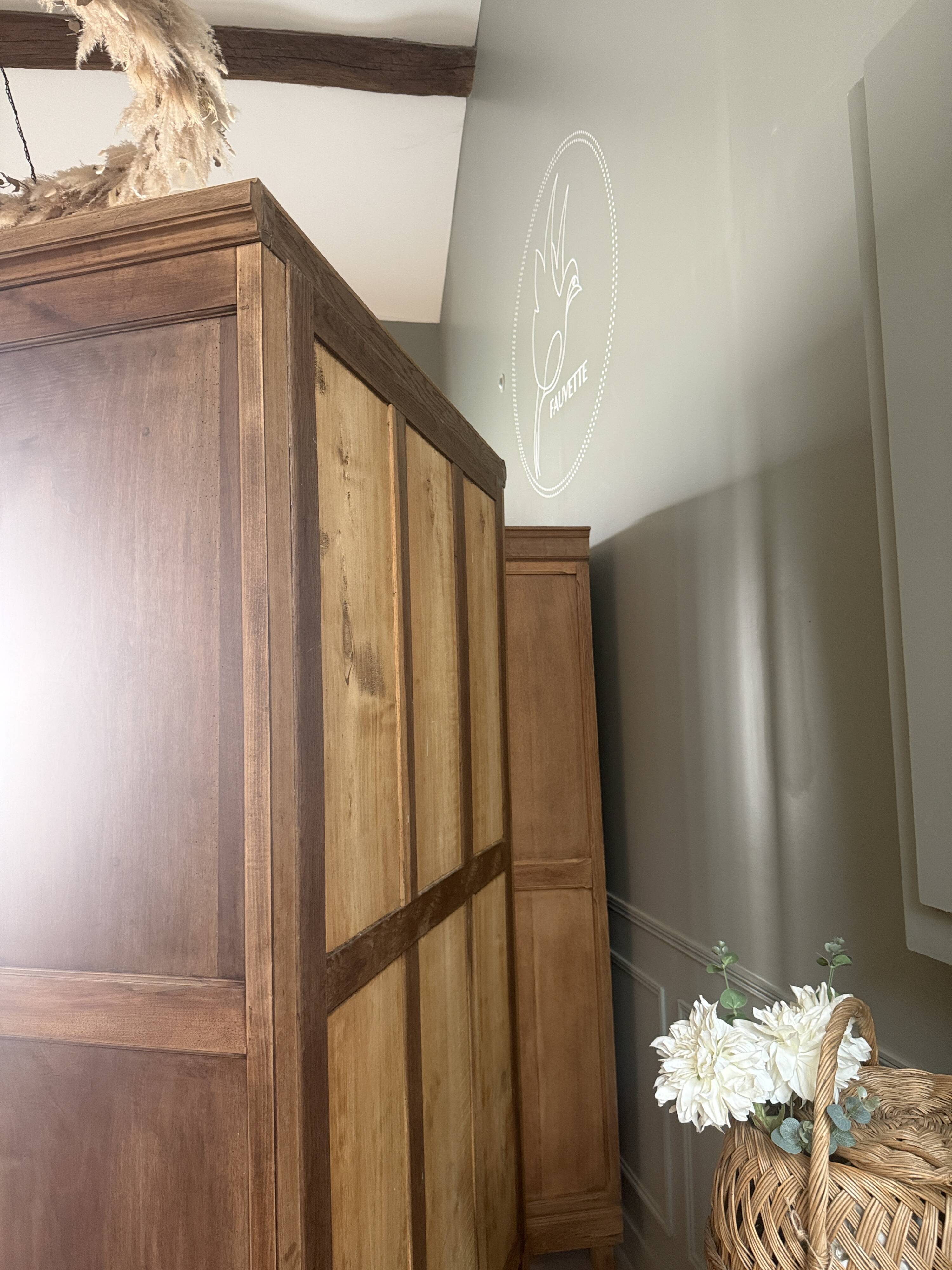 Grande armoire à glace ancienne (rénovée)