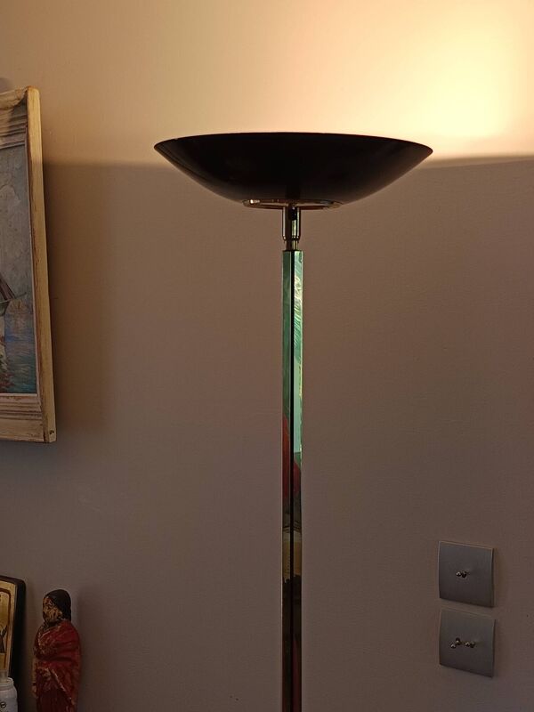 Lampadaire halogène design postmoderniste variateur italien  Made in FrancE