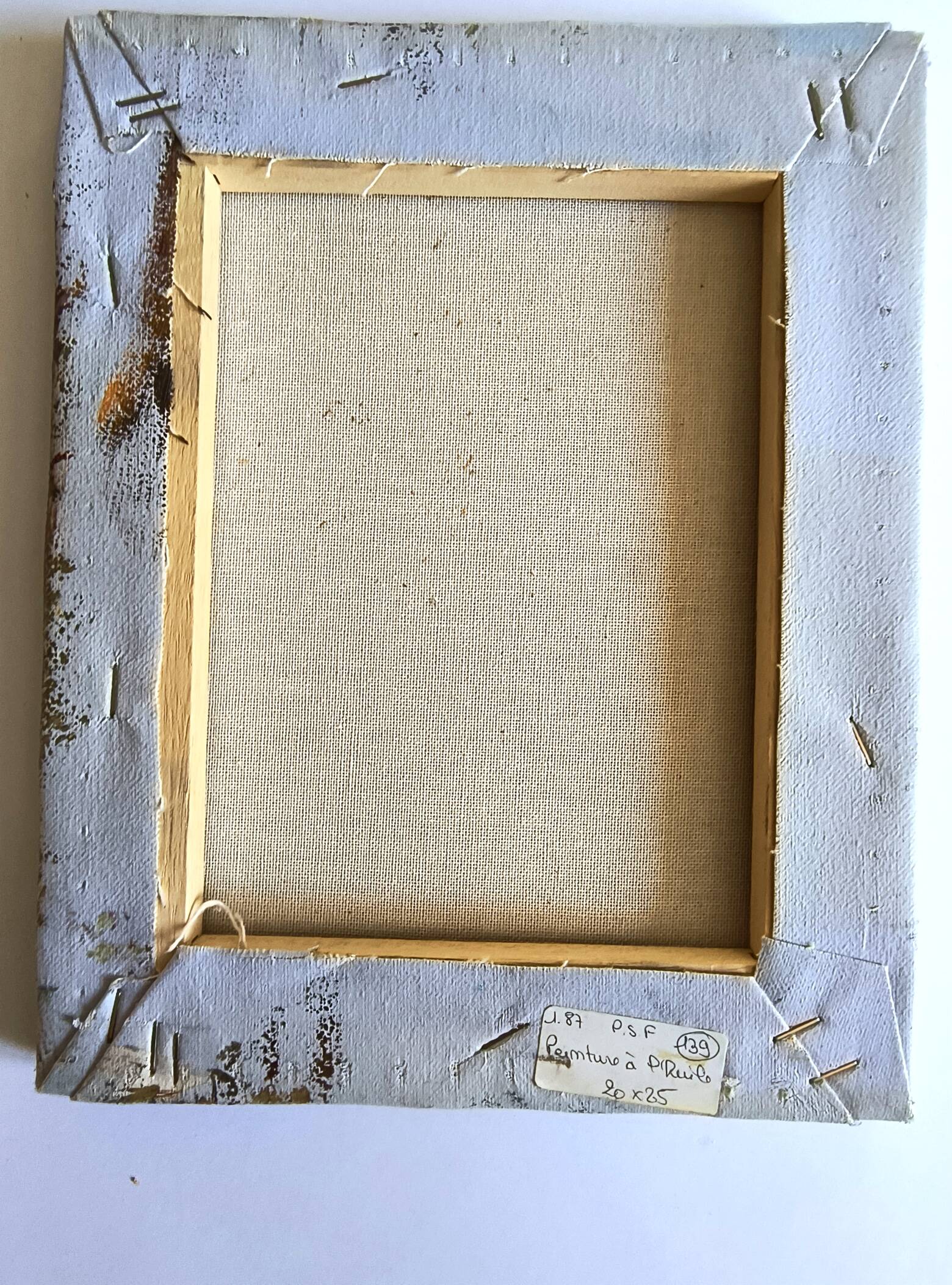 Antique oil painting – Lakeside – nature and tranquility