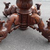 Round table "hunting scene" early twentieth century