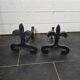 Pair of wrought iron andirons