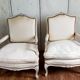 Paire de bergères de style Louis XV