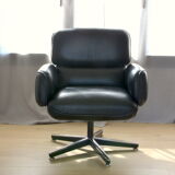 Beautiful Armchair of Otto Zapf for KNOLL black leather