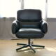 Beautiful Armchair of Otto Zapf for KNOLL black leather