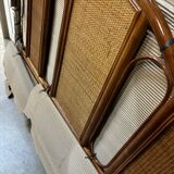 Rattan headboard