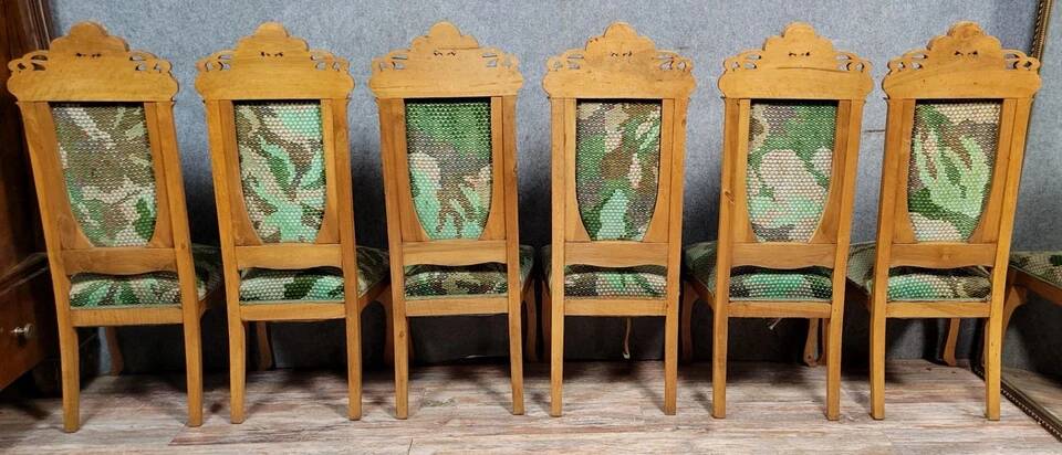 Series of Art Nouveau chairs