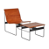 Günter RENKEL (XXth) REGO MOBEL (editor) Chair + stool in the taste of