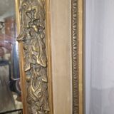 Louis XVI style trumeau mirror with pediment