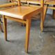Set of 10 vintage theater chairs compass feet