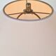 Vintage Jar Table Lamp in Ceramic and Brass, 1970