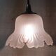 Art Deco style pressed glass portable lamp - mid-20th century
