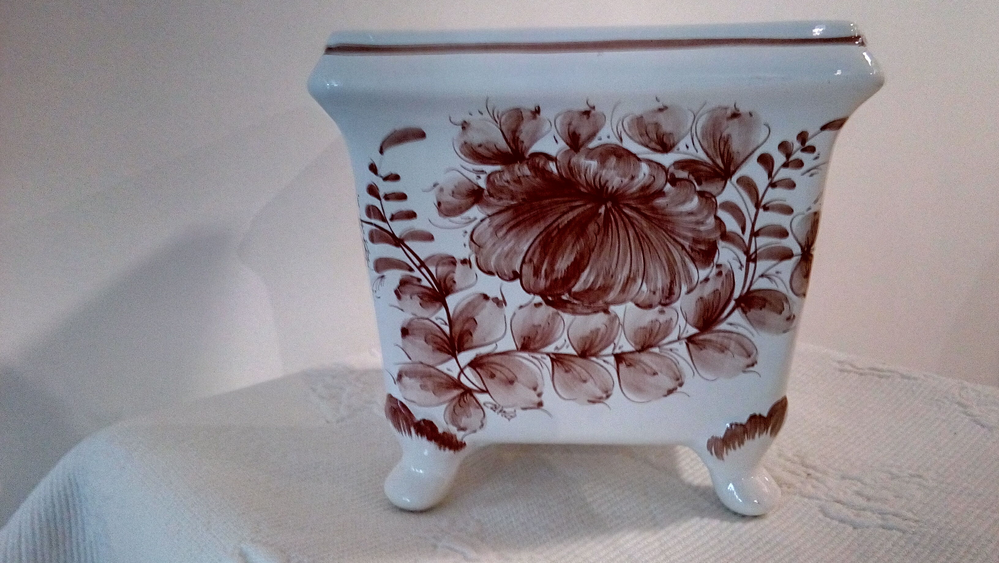 Italian ceramic garden pot